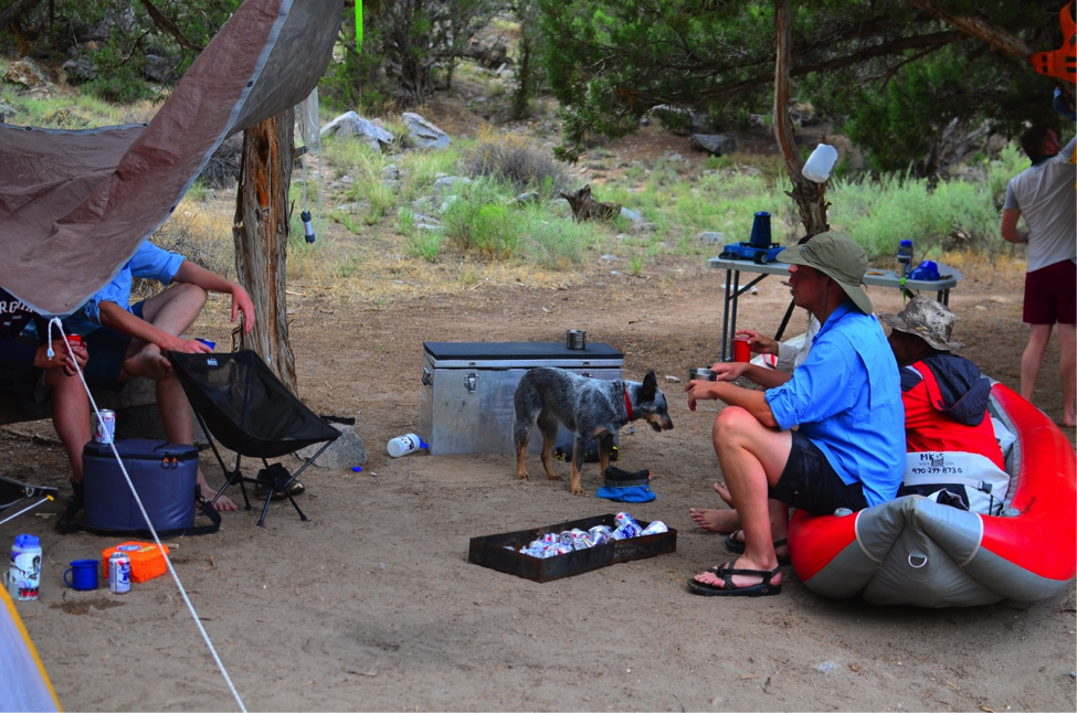 Chris Pivik Camping with Friends